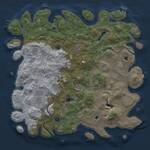 Thumbnail Rust Map: Procedural Map, Size: 4800, Seed: 52022060, 17 Monuments