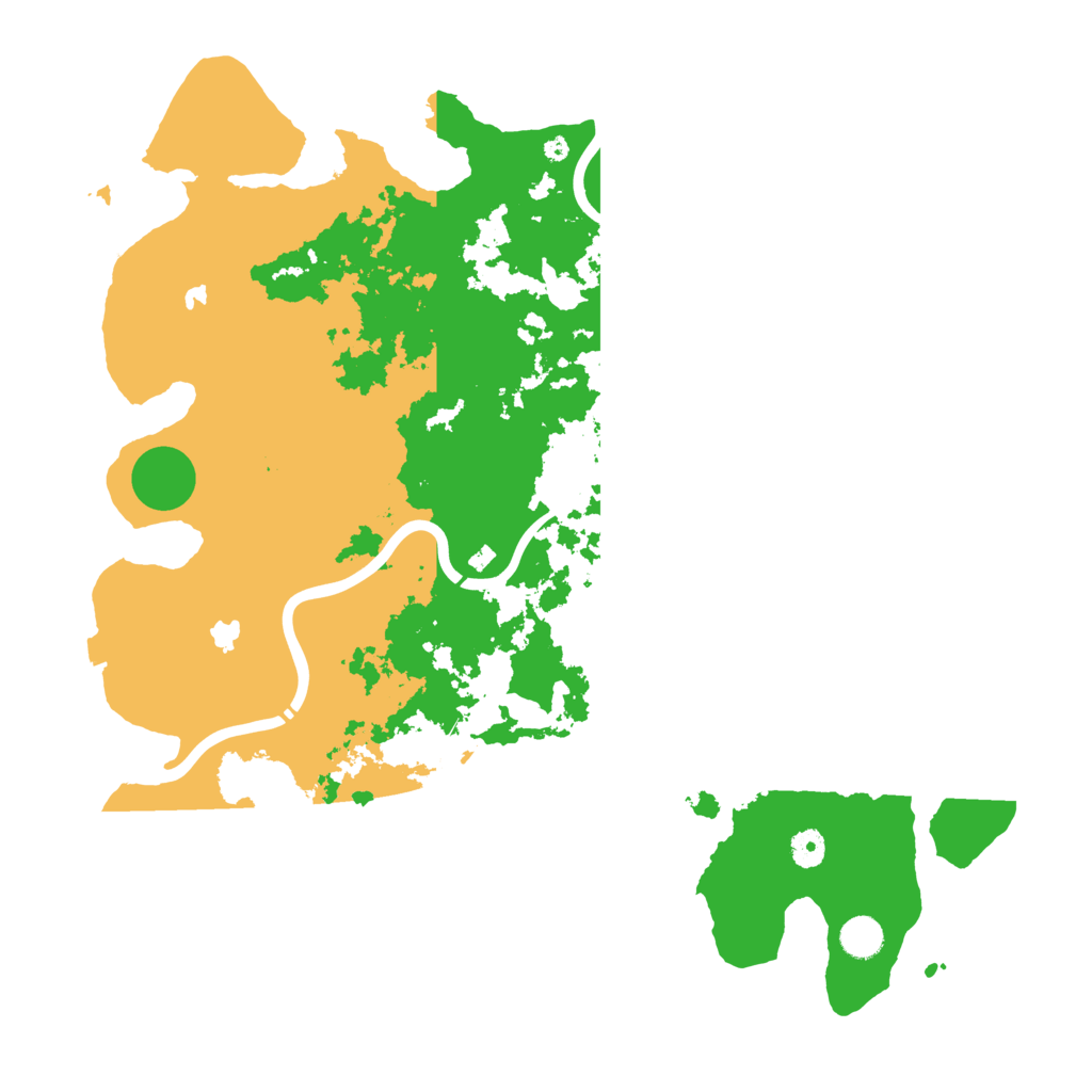 Biome Rust Map: Procedural Map, Size: 4500, Seed: 2035877119