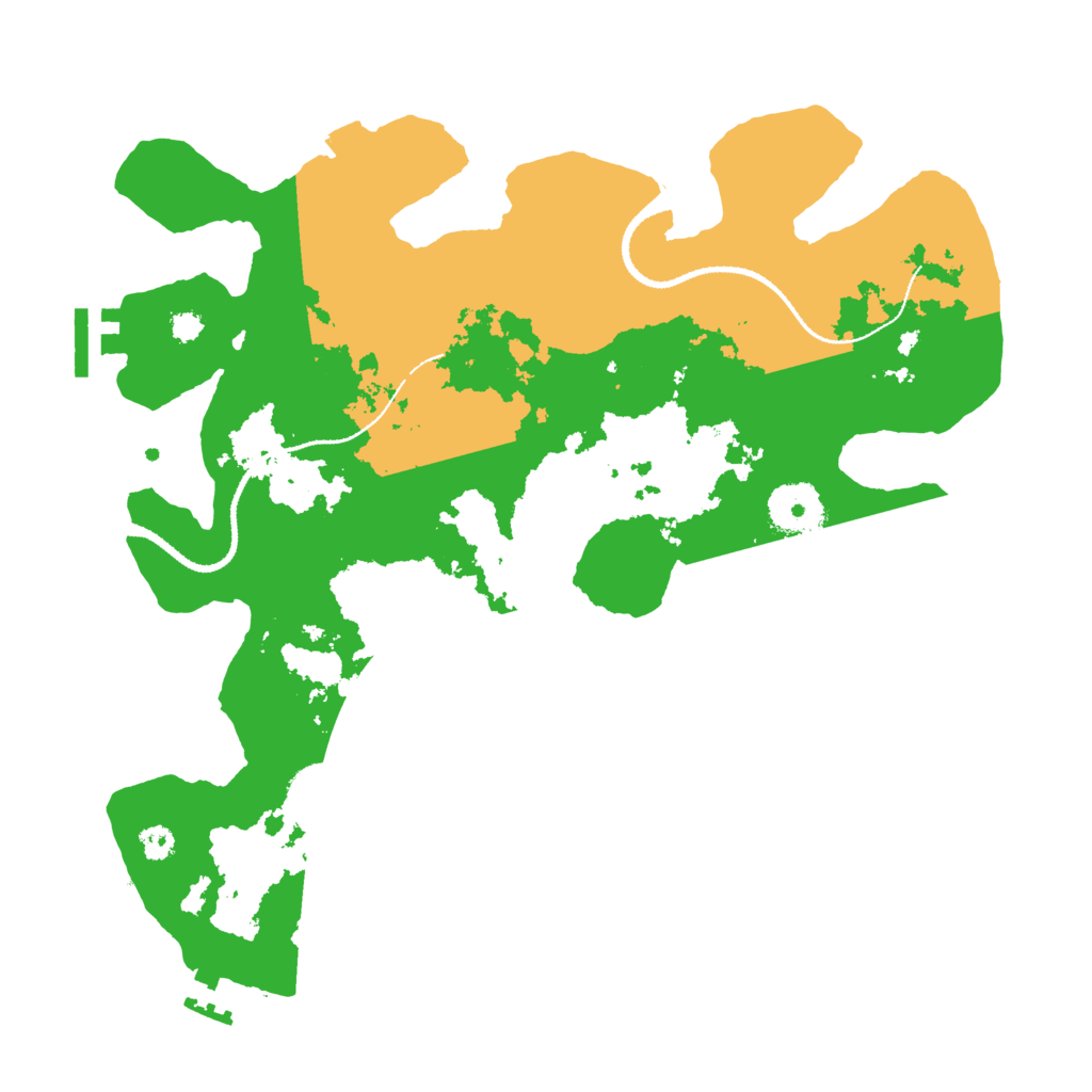 Biome Rust Map: Procedural Map, Size: 3200, Seed: 661646496