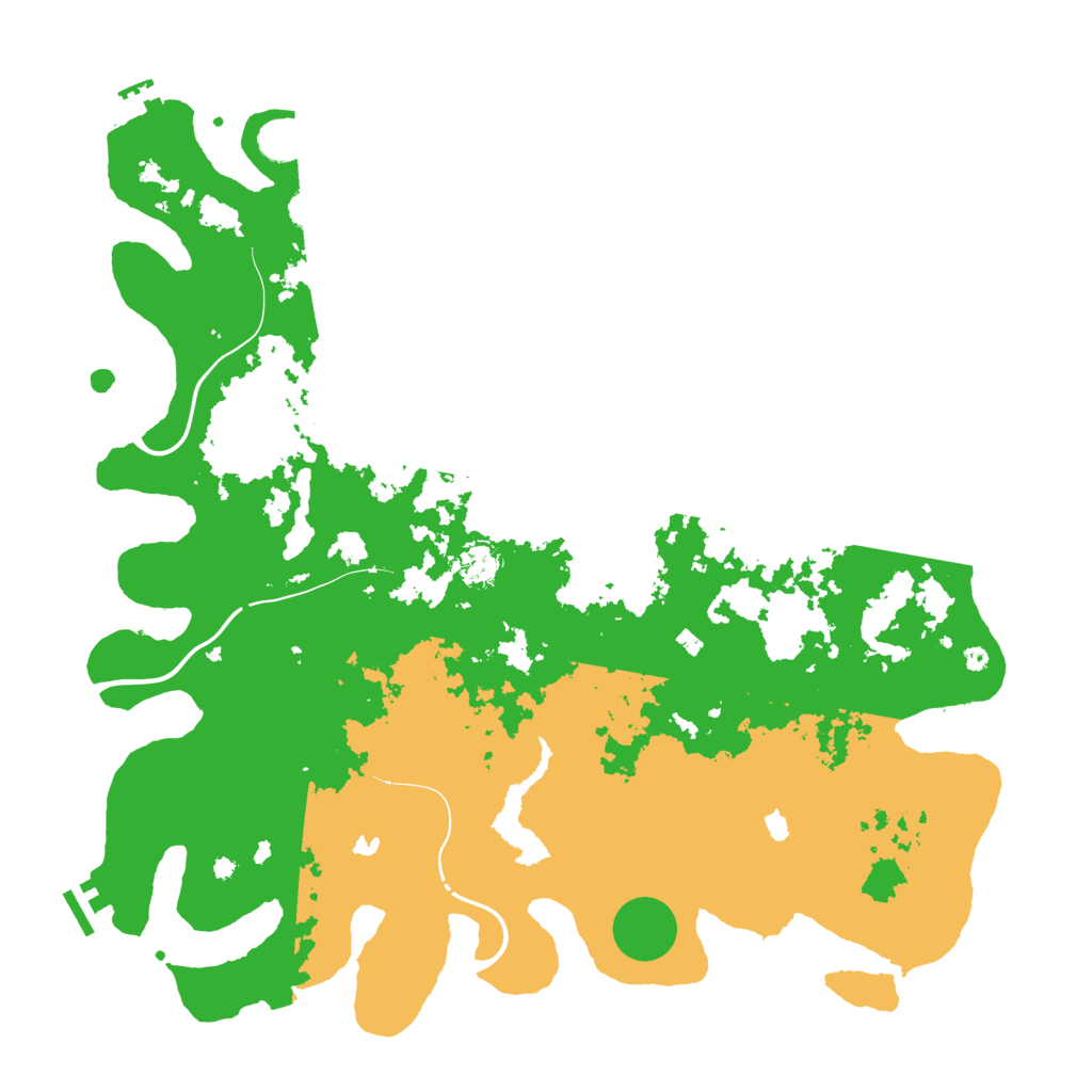 Biome Rust Map: Procedural Map, Size: 4500, Seed: 389009115