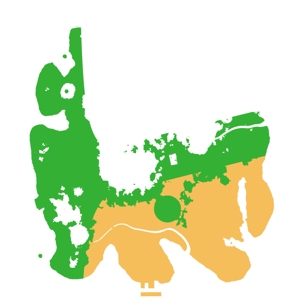 Biome Rust Map: Procedural Map, Size: 3000, Seed: 1434443