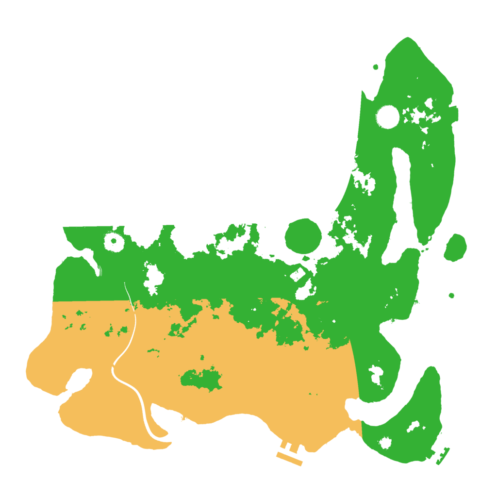 Biome Rust Map: Procedural Map, Size: 3750, Seed: 6660666