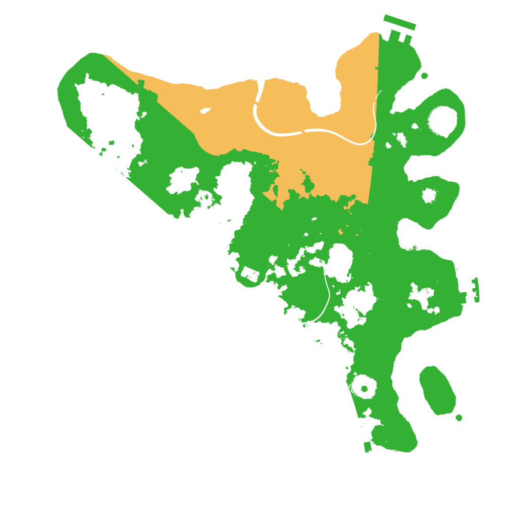 Biome Rust Map: Procedural Map, Size: 3200, Seed: 486525768