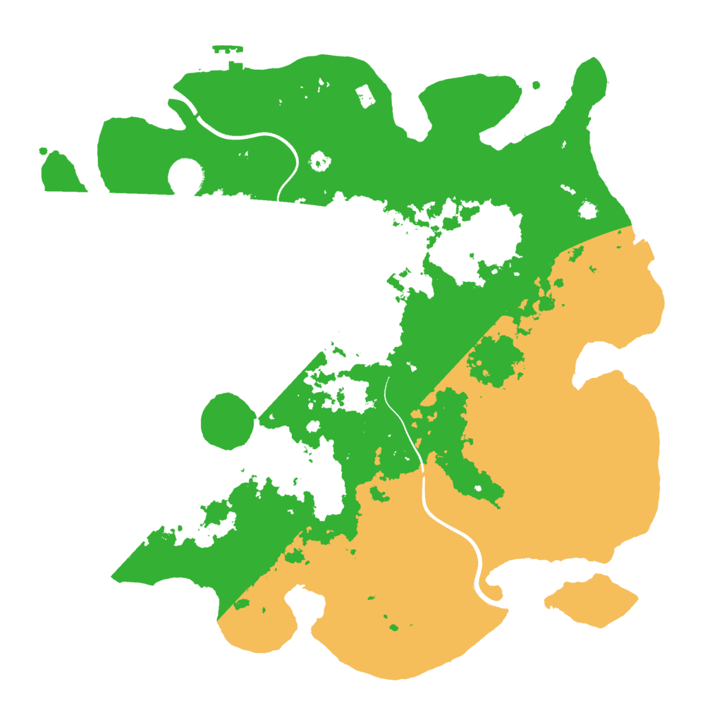 Biome Rust Map: Procedural Map, Size: 3600, Seed: 151231555