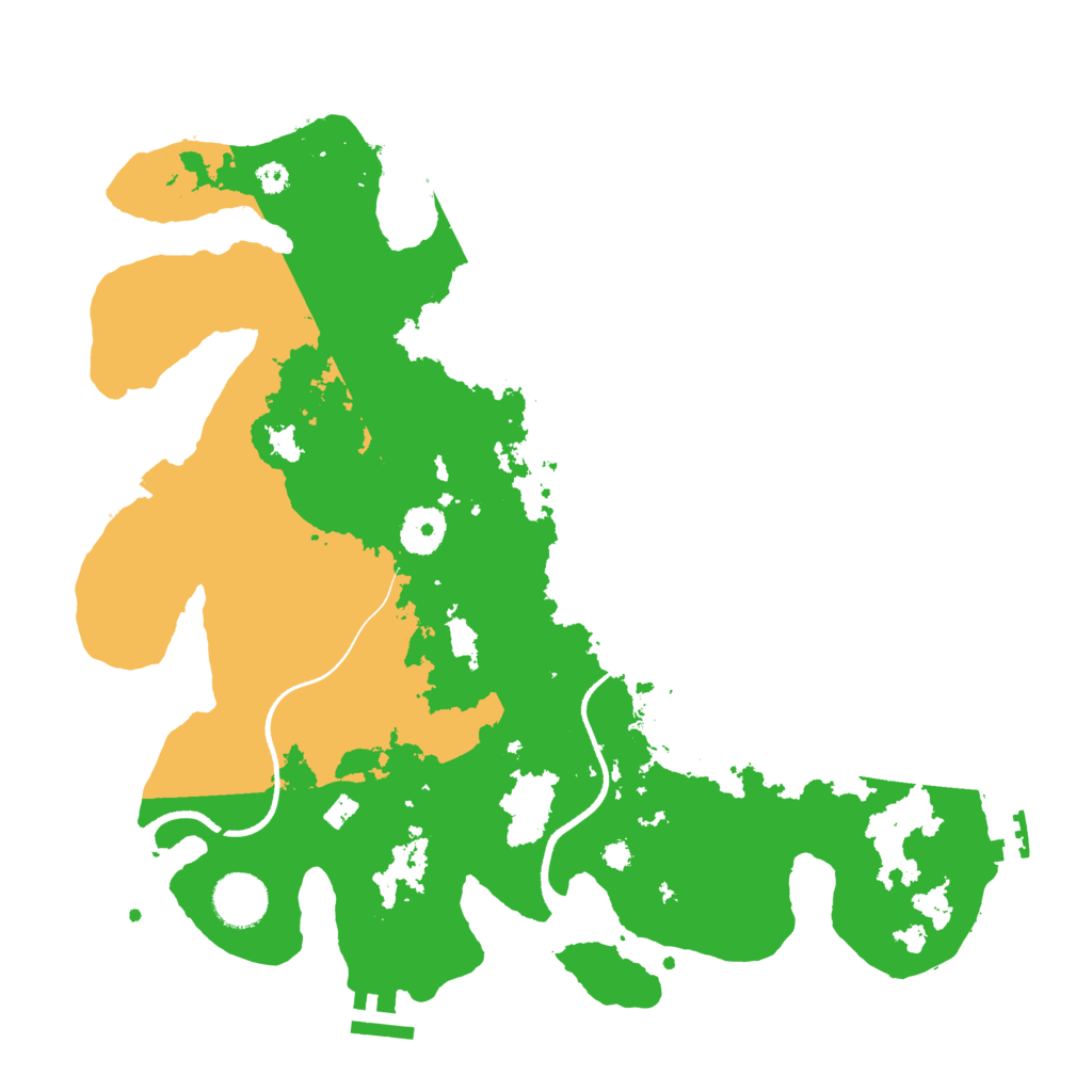 Biome Rust Map: Procedural Map, Size: 3500, Seed: 608255837