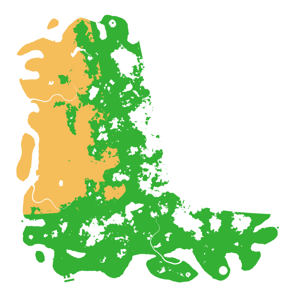 Biome Rust Map: Procedural Map, Size: 6000, Seed: 1257929741