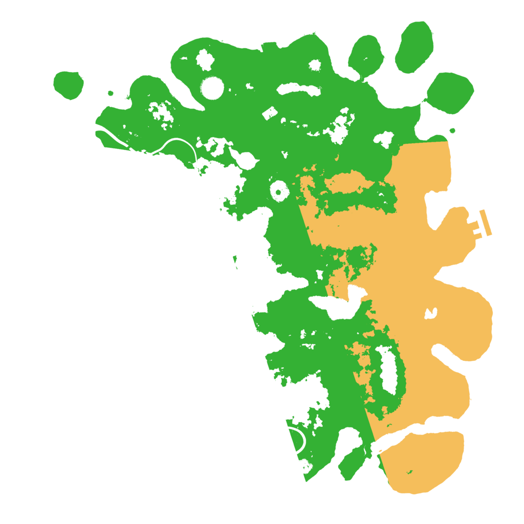 Biome Rust Map: Procedural Map, Size: 4000, Seed: 43434343
