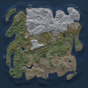 Thumbnail Rust Map: Procedural Map, Size: 4250, Seed: 5742777, 16 Monuments