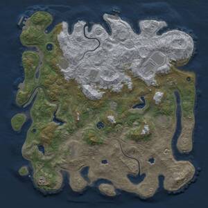 Thumbnail Rust Map: Procedural Map, Size: 4500, Seed: 639488353, 15 Monuments