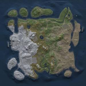 Thumbnail Rust Map: Procedural Map, Size: 3500, Seed: 738010, 12 Monuments