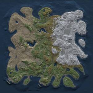 Thumbnail Rust Map: Procedural Map, Size: 4000, Seed: 1475886344, 15 Monuments