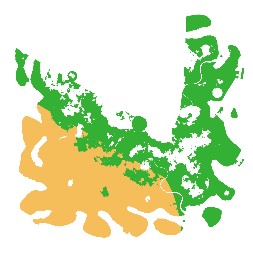 Biome Rust Map: Procedural Map, Size: 4500, Seed: 594121475