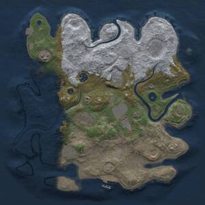 Thumbnail Rust Map: Procedural Map, Size: 3500, Seed: 841577963, 13 Monuments
