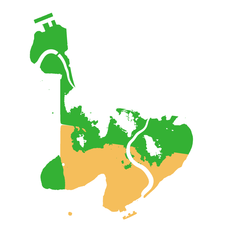 Biome Rust Map: Procedural Map, Size: 2500, Seed: 225371556