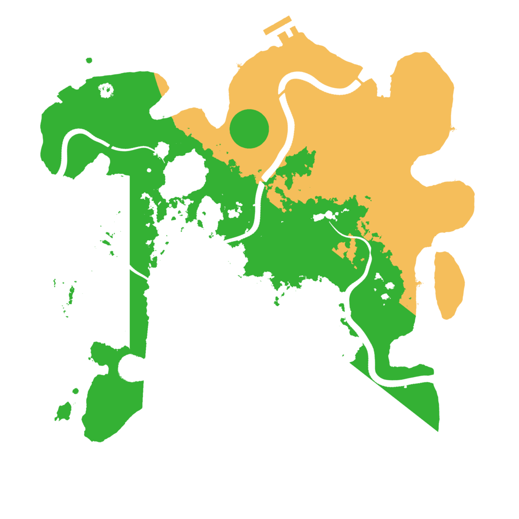 Biome Rust Map: Procedural Map, Size: 3500, Seed: 541638529