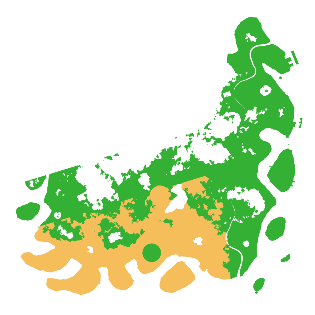 Biome Rust Map: Procedural Map, Size: 4500, Seed: 880158553