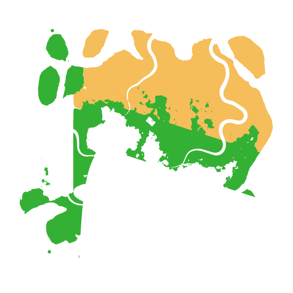 Biome Rust Map: Procedural Map, Size: 3500, Seed: 929761681