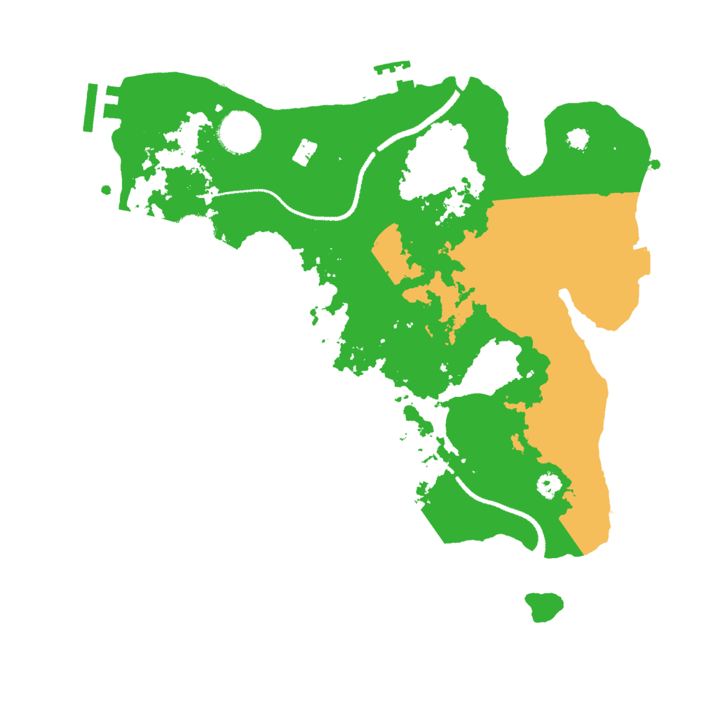 Biome Rust Map: Procedural Map, Size: 3000, Seed: 302806758