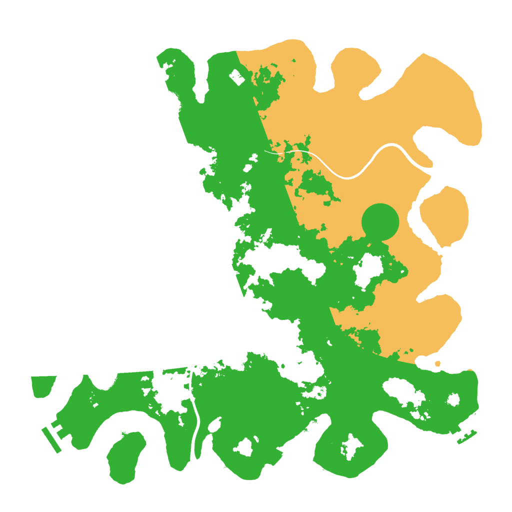 Biome Rust Map: Procedural Map, Size: 3600, Seed: 1350454456