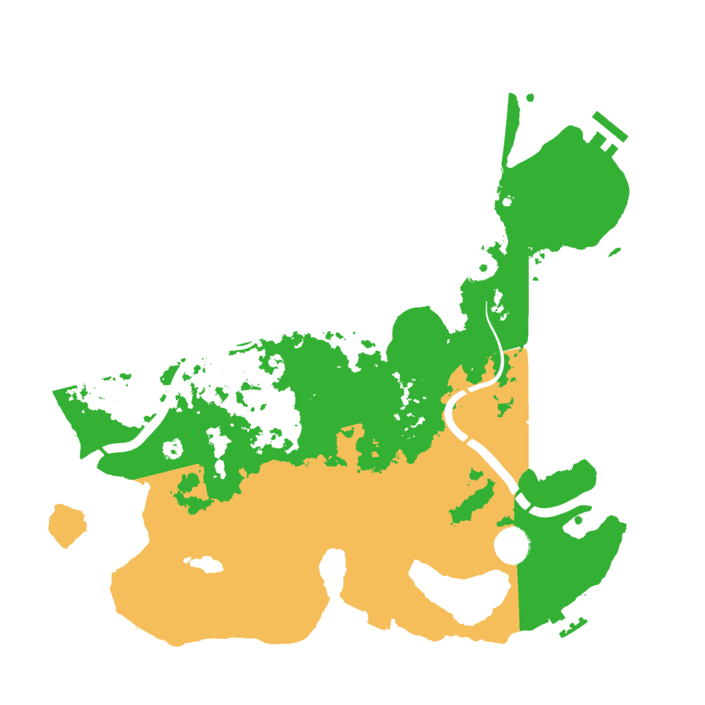 Biome Rust Map: Procedural Map, Size: 3500, Seed: 447799