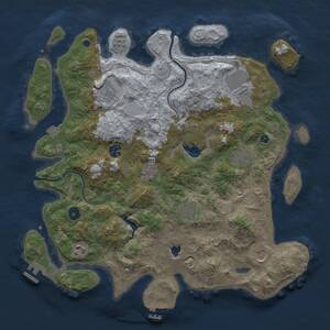 Thumbnail Rust Map: Procedural Map, Size: 4000, Seed: 420251, 15 Monuments