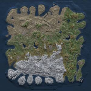 Thumbnail Rust Map: Procedural Map, Size: 4800, Seed: 1391156981, 17 Monuments
