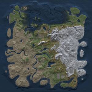 Thumbnail Rust Map: Procedural Map, Size: 5002, Seed: 1419273627, 17 Monuments