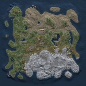 Thumbnail Rust Map: Procedural Map, Size: 4250, Seed: 124597104, 14 Monuments