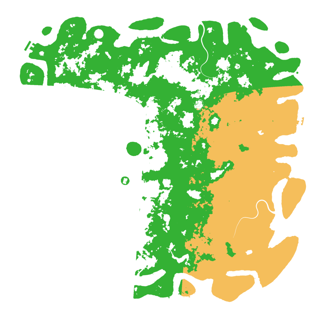 Biome Rust Map: Procedural Map, Size: 6000, Seed: 158429006