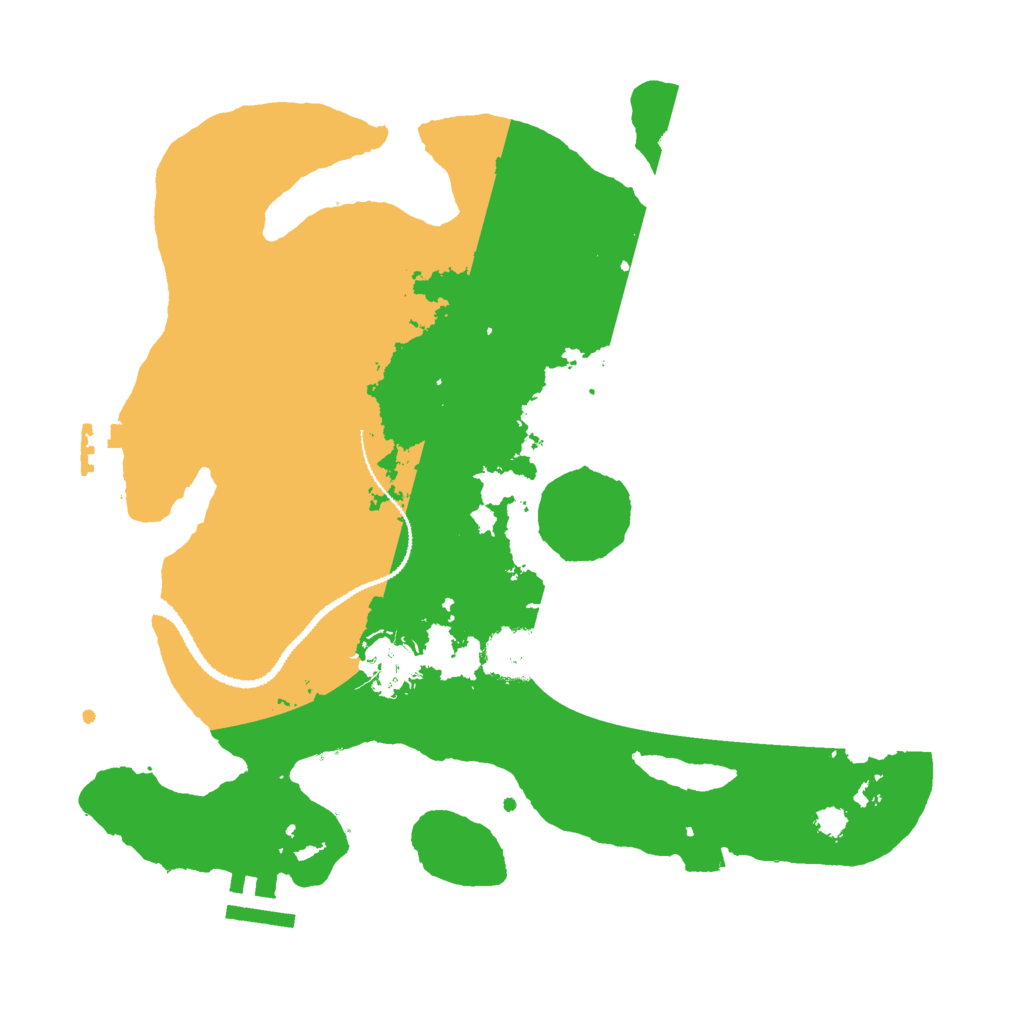 Biome Rust Map: Procedural Map, Size: 3000, Seed: 1234158253