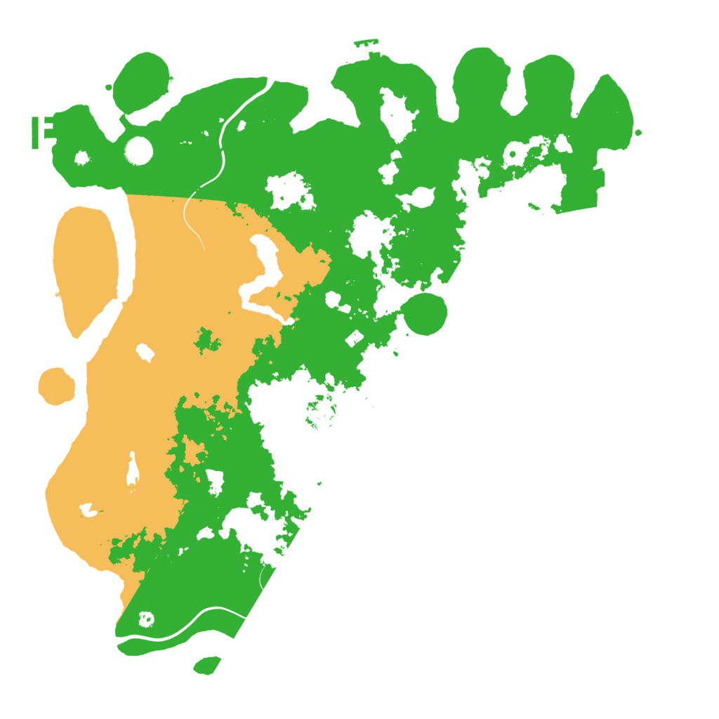 Biome Rust Map: Procedural Map, Size: 4500, Seed: 158421117