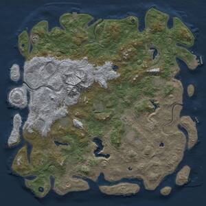 Thumbnail Rust Map: Procedural Map, Size: 5500, Seed: 4032025, 17 Monuments