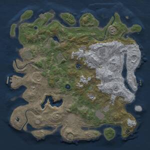 Thumbnail Rust Map: Procedural Map, Size: 4250, Seed: 269076230, 16 Monuments