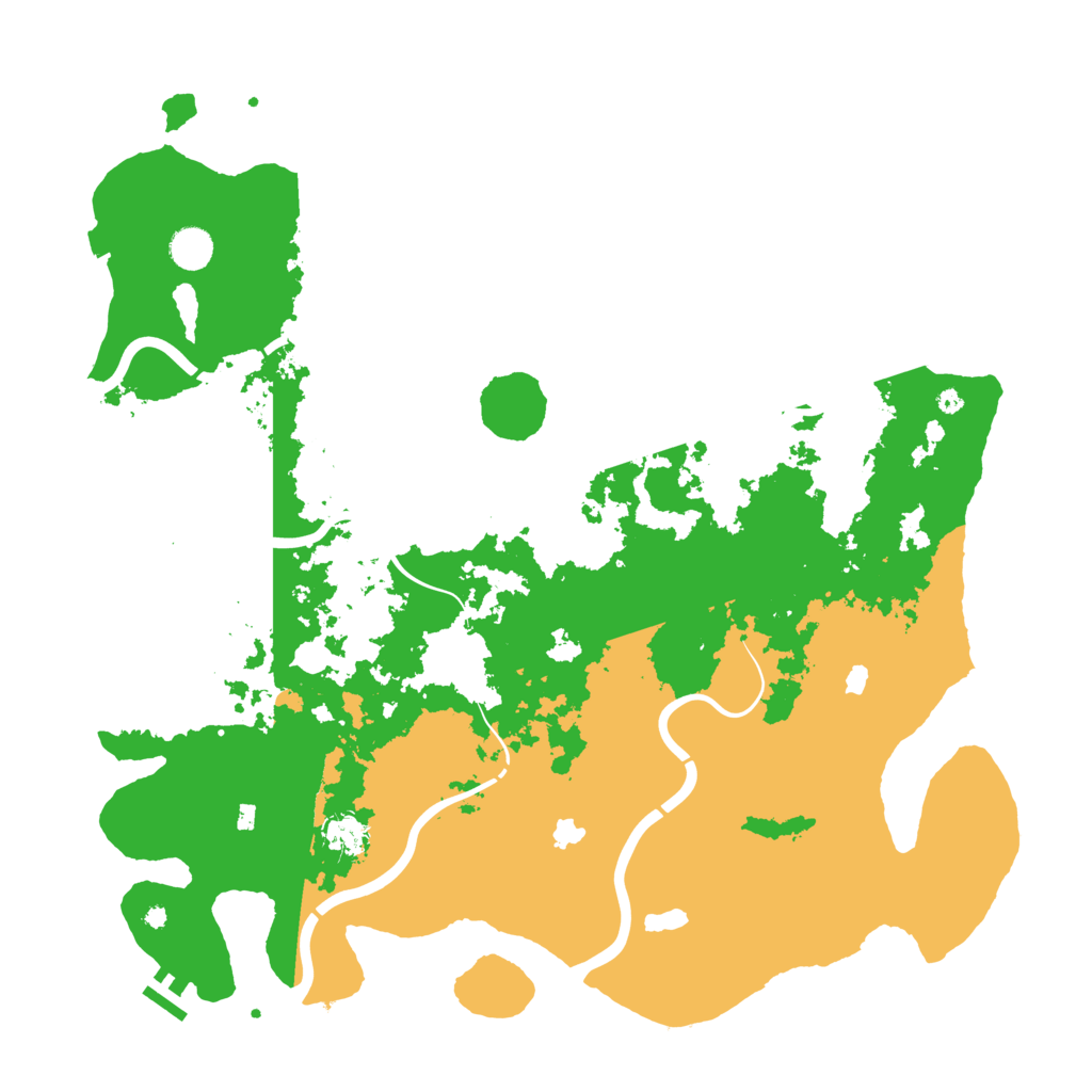 Biome Rust Map: Procedural Map, Size: 4500, Seed: 117543184