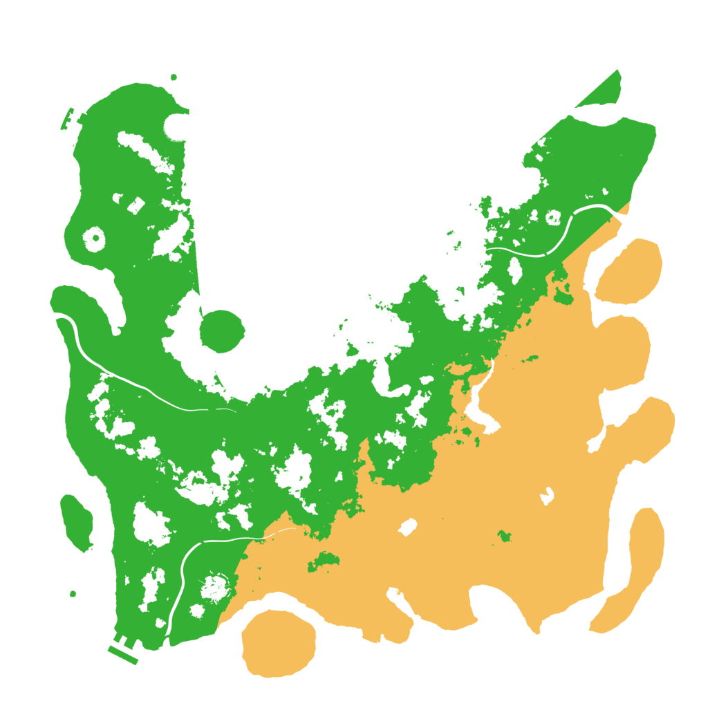 Biome Rust Map: Procedural Map, Size: 4500, Seed: 717453952