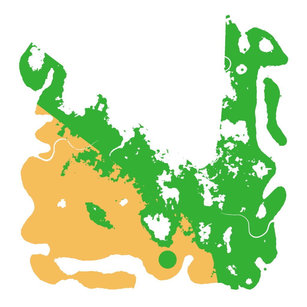 Biome Rust Map: Procedural Map, Size: 4500, Seed: 1666622045