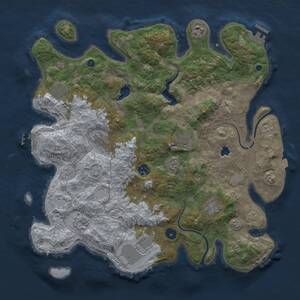 Thumbnail Rust Map: Procedural Map, Size: 4000, Seed: 171646607, 15 Monuments