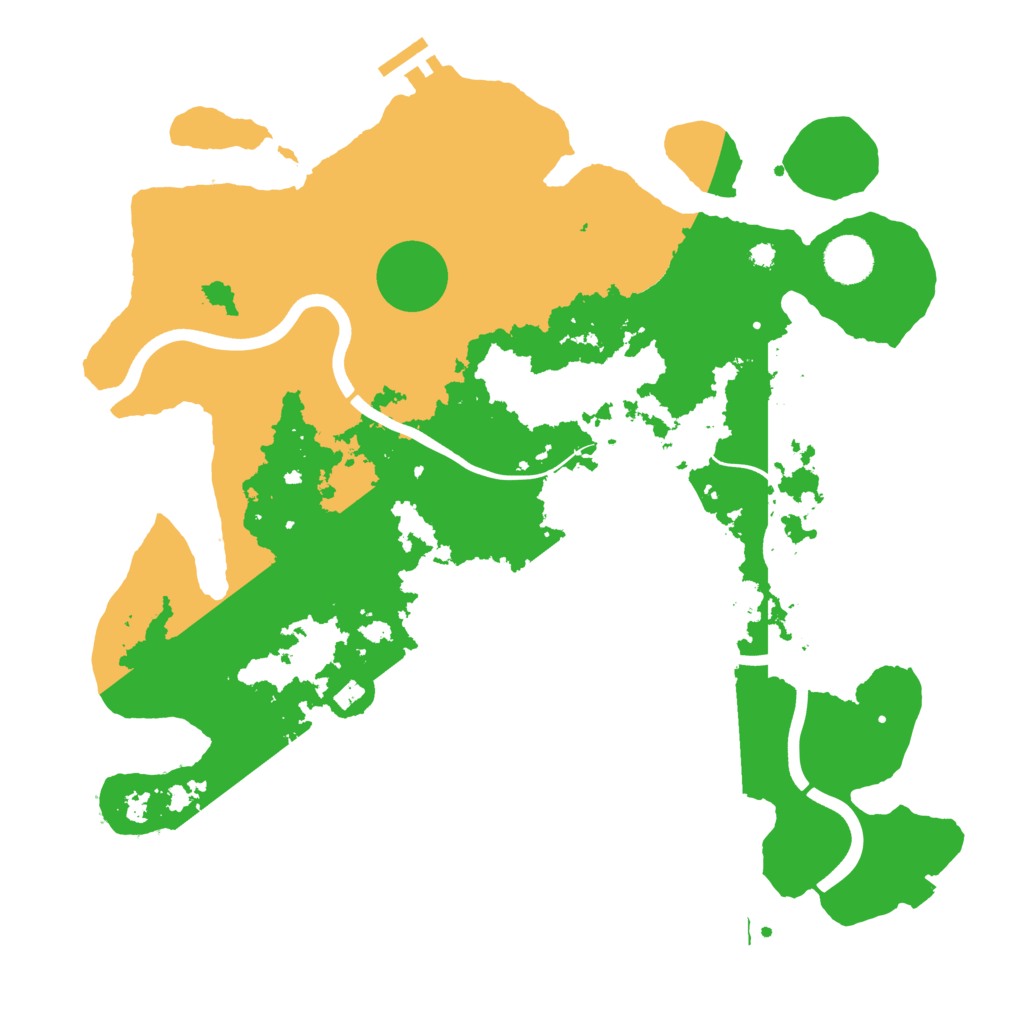 Biome Rust Map: Procedural Map, Size: 3800, Seed: 89134095