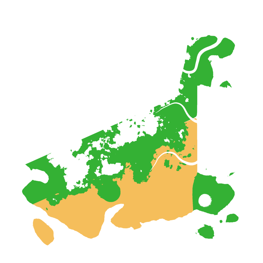 Biome Rust Map: Procedural Map, Size: 3600, Seed: 966951566