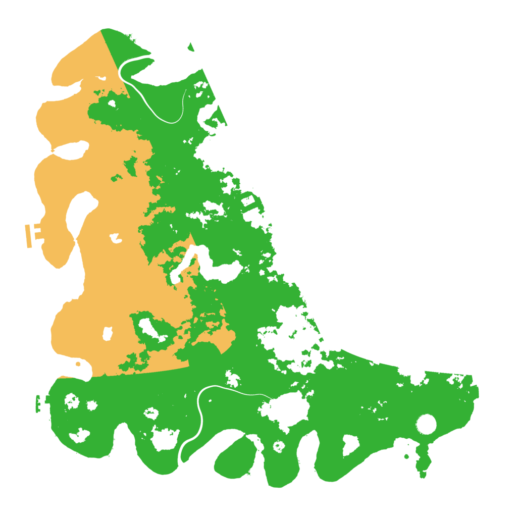 Biome Rust Map: Procedural Map, Size: 4500, Seed: 146638734