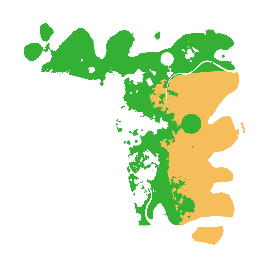 Biome Rust Map: Procedural Map, Size: 3500, Seed: 24558800