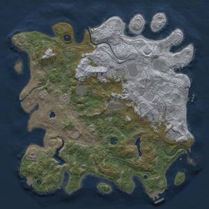 Thumbnail Rust Map: Procedural Map, Size: 4250, Seed: 1262622262, 15 Monuments