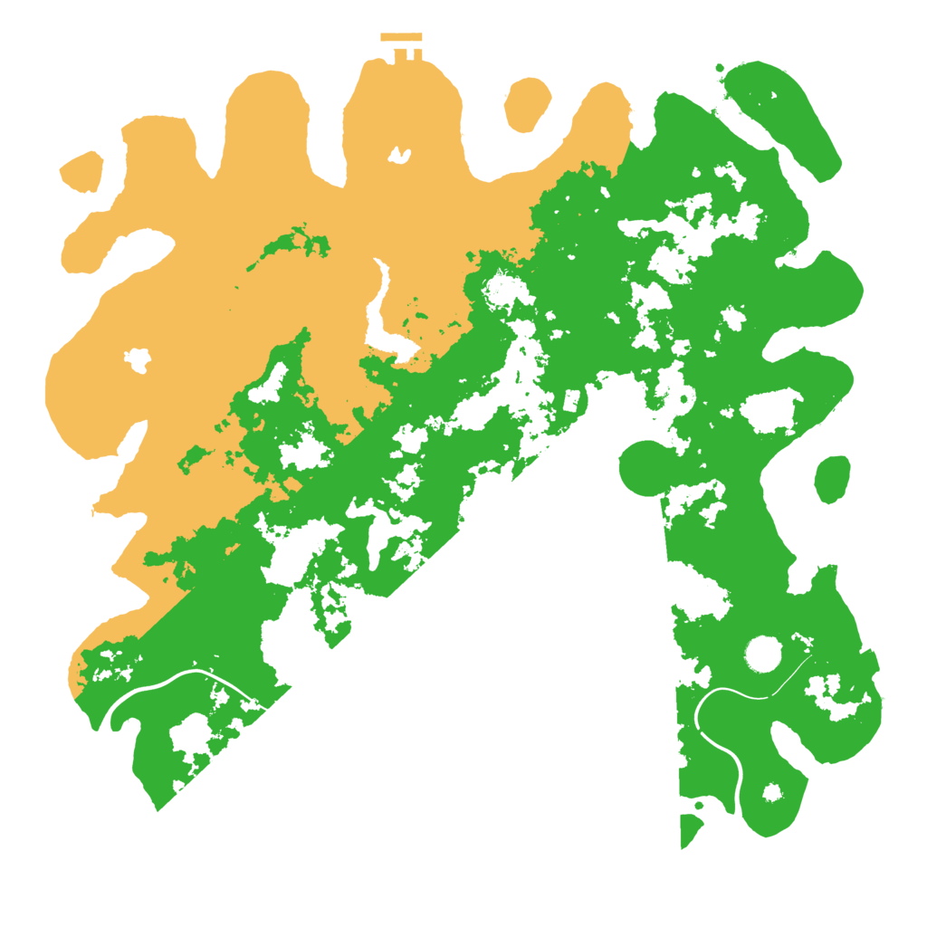 Biome Rust Map: Procedural Map, Size: 4500, Seed: 70200644