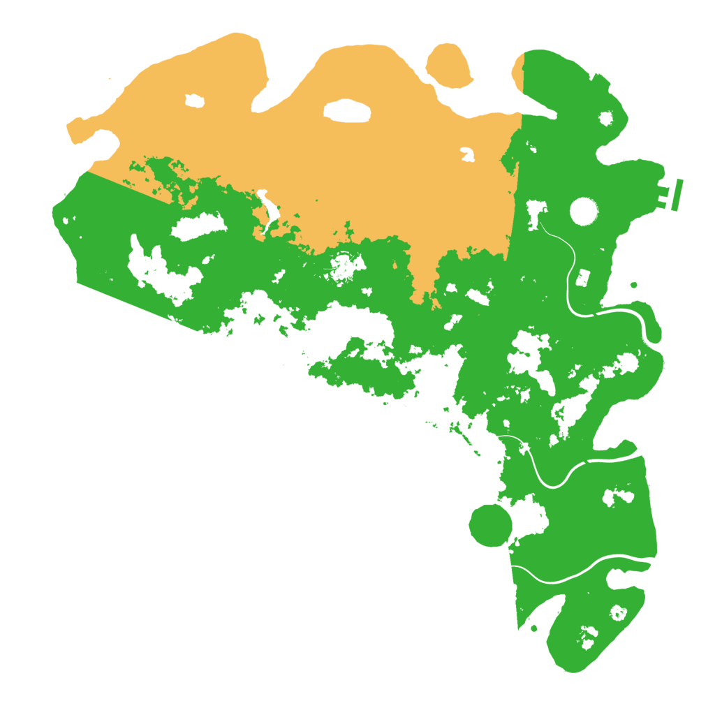 Biome Rust Map: Procedural Map, Size: 4500, Seed: 353607225