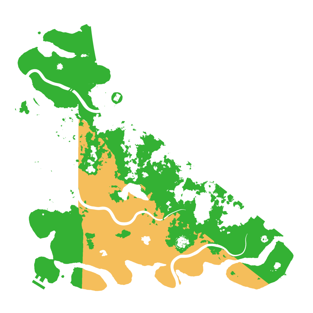 Biome Rust Map: Procedural Map, Size: 4500, Seed: 168833334