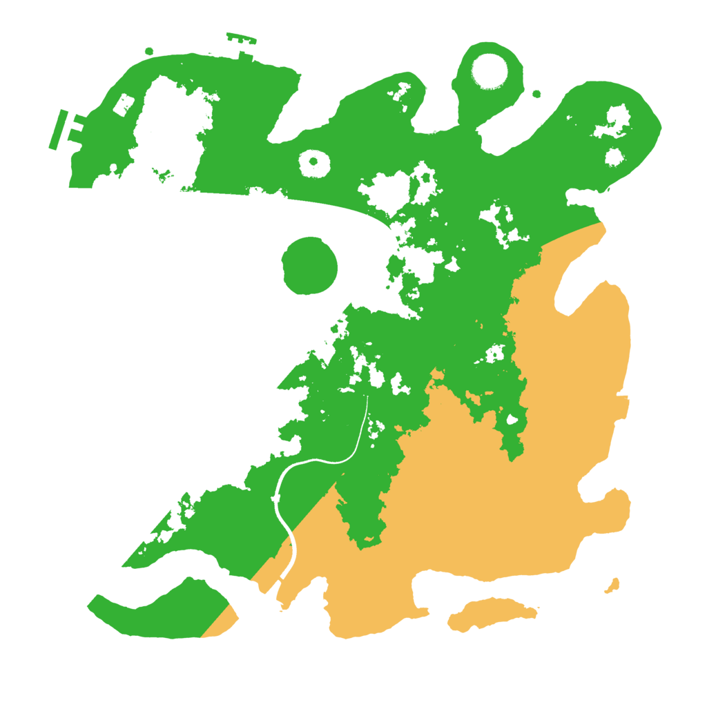 Biome Rust Map: Procedural Map, Size: 3500, Seed: 62839034