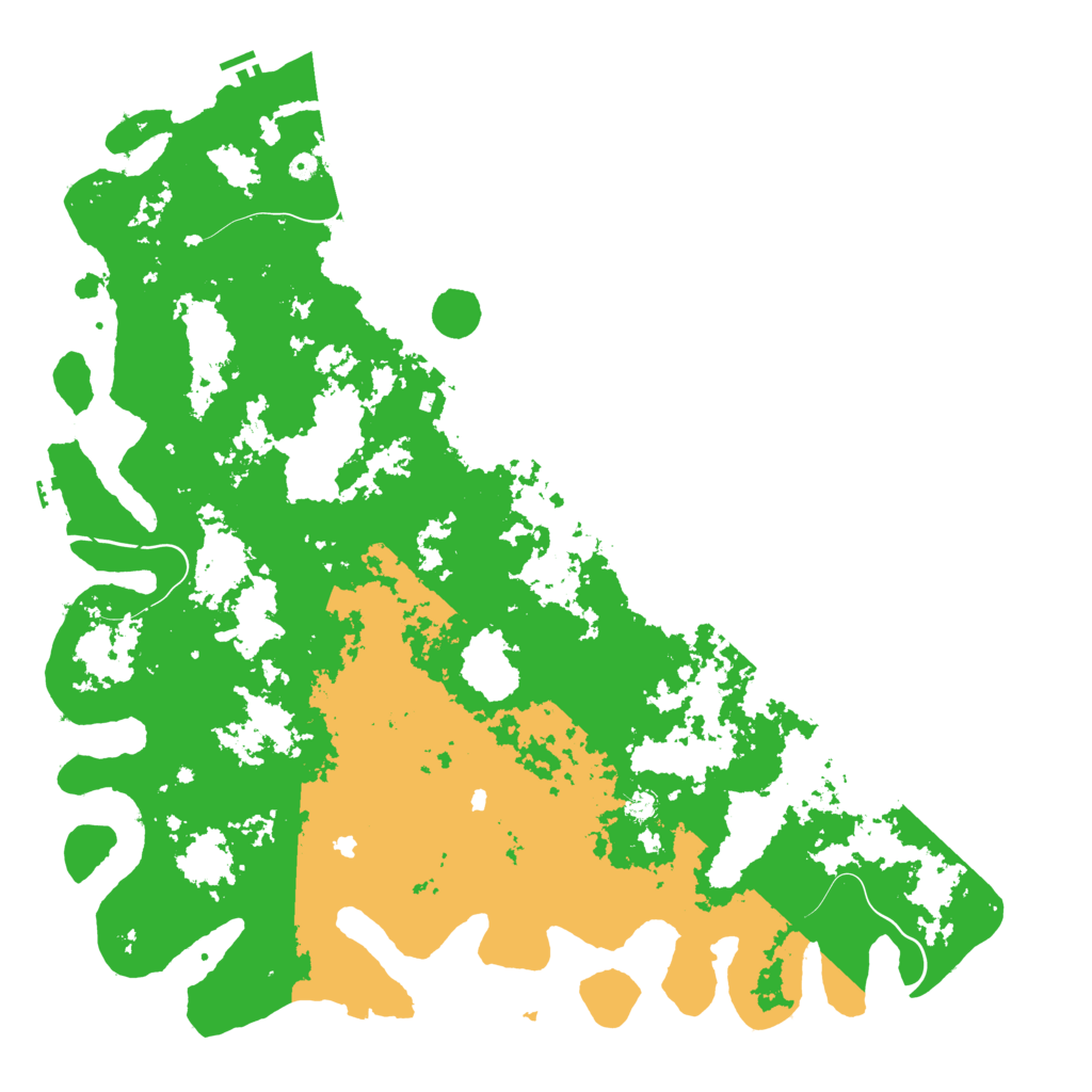 Biome Rust Map: Procedural Map, Size: 6000, Seed: 764737976