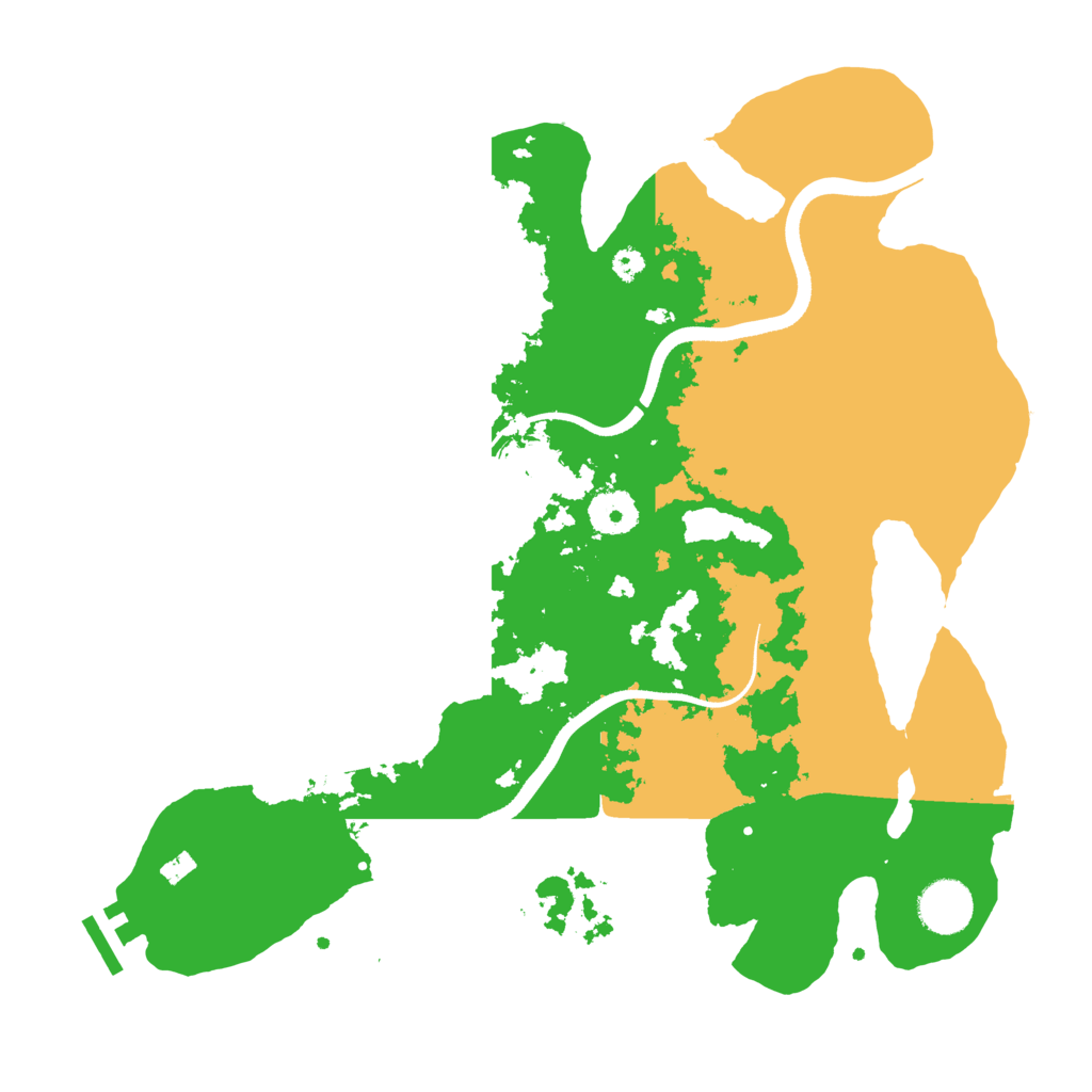 Biome Rust Map: Procedural Map, Size: 3500, Seed: 419873332