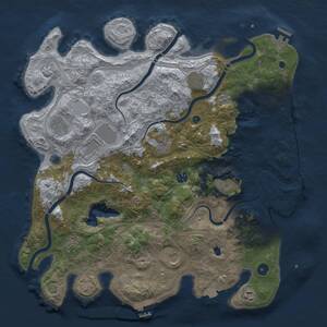 Thumbnail Rust Map: Procedural Map, Size: 4250, Seed: 731655986, 16 Monuments