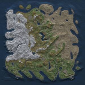 Thumbnail Rust Map: Procedural Map, Size: 4800, Seed: 1551811433, 17 Monuments